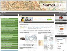 Tablet Screenshot of maps4u.lt